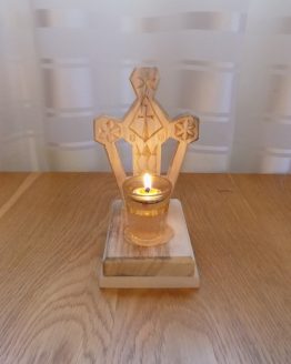 candela lemn natur